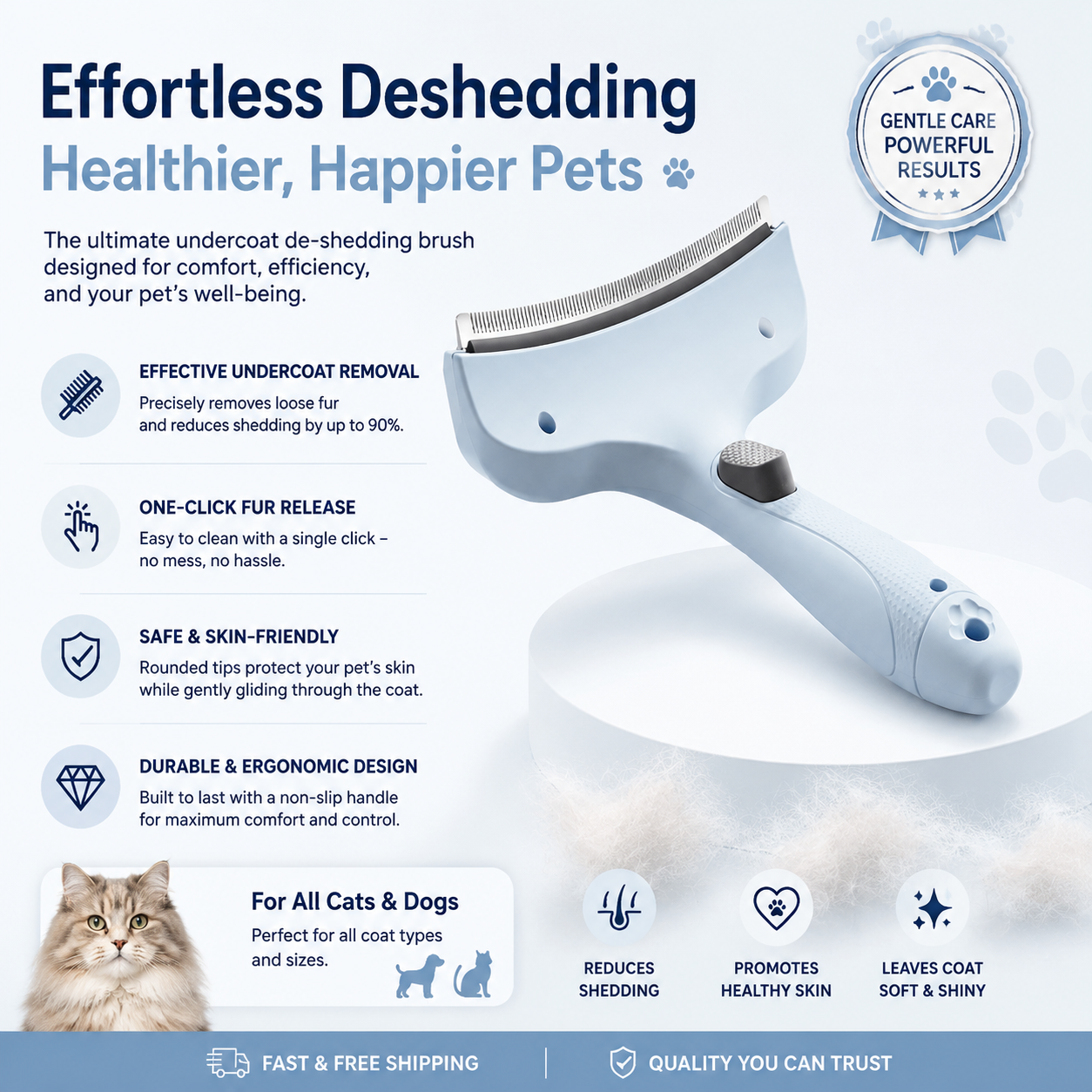🐾 MCOIKY®FurMaster Deshedding Brush