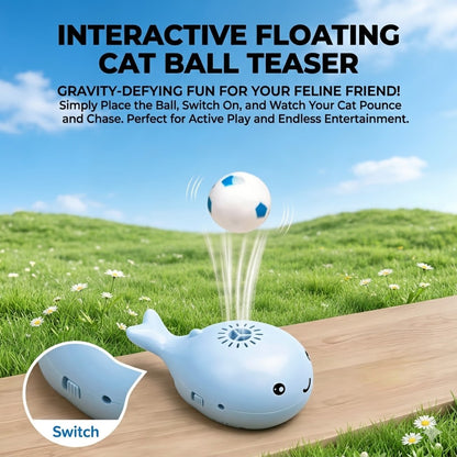 🐾 MCOIKY®Whale Float Cat Toy – Interactive Electric Floating Ball