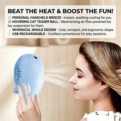 🐾 MCOIKY®Whale Float Cat Toy – Interactive Electric Floating Ball