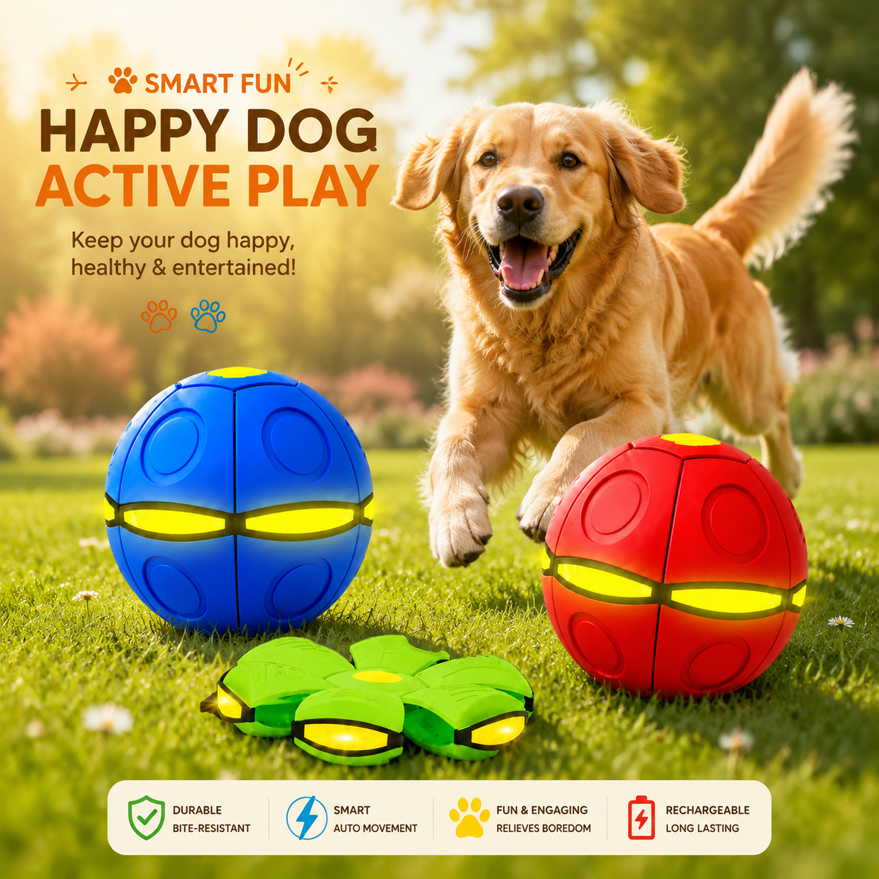🐾 MCOIKY® Smart Jumping Dog Ball