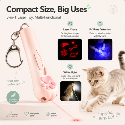 ✨ MCOIKY®5-Pattern Rechargeable Laser Toy for Cats