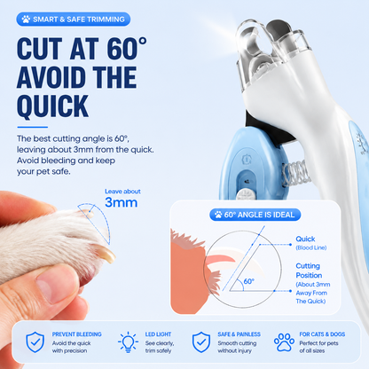 ✨ 🐾 MCOIKY®  LED Pet Nail Clipper